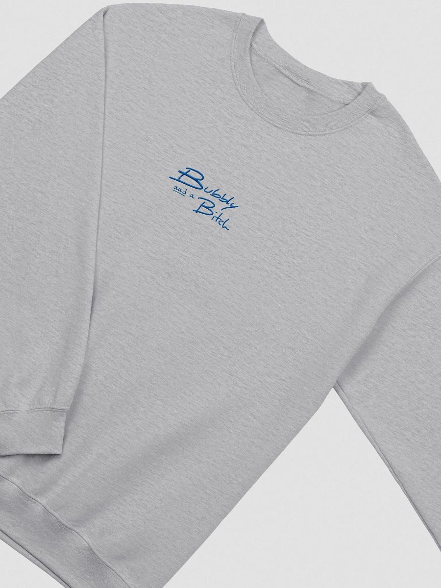 Bubbly and a B*tch embroidered crewneck (royal) product image (1)