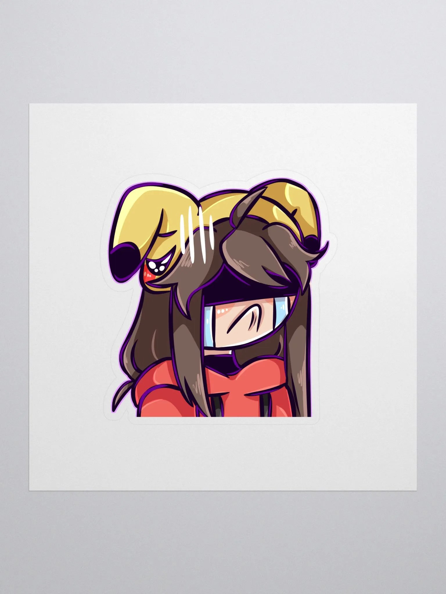 GE3T3E Sad Sticker product image (1)