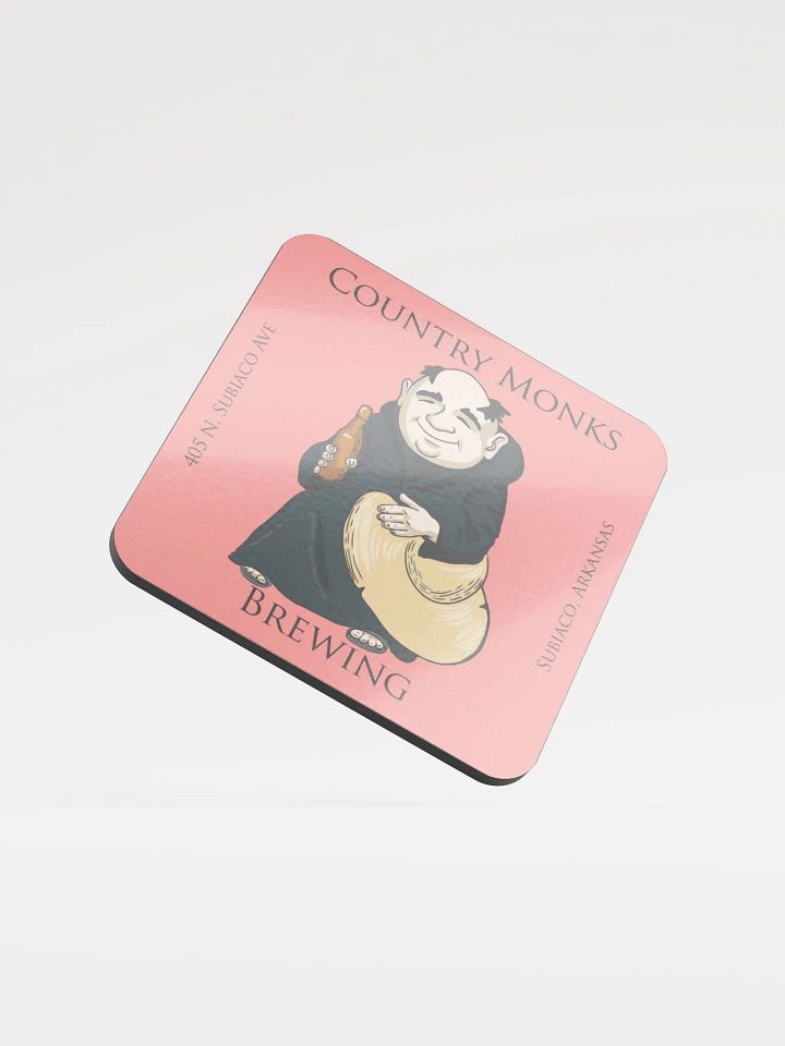Country Monks Brewing Glossed Cork Coaster product image (1)