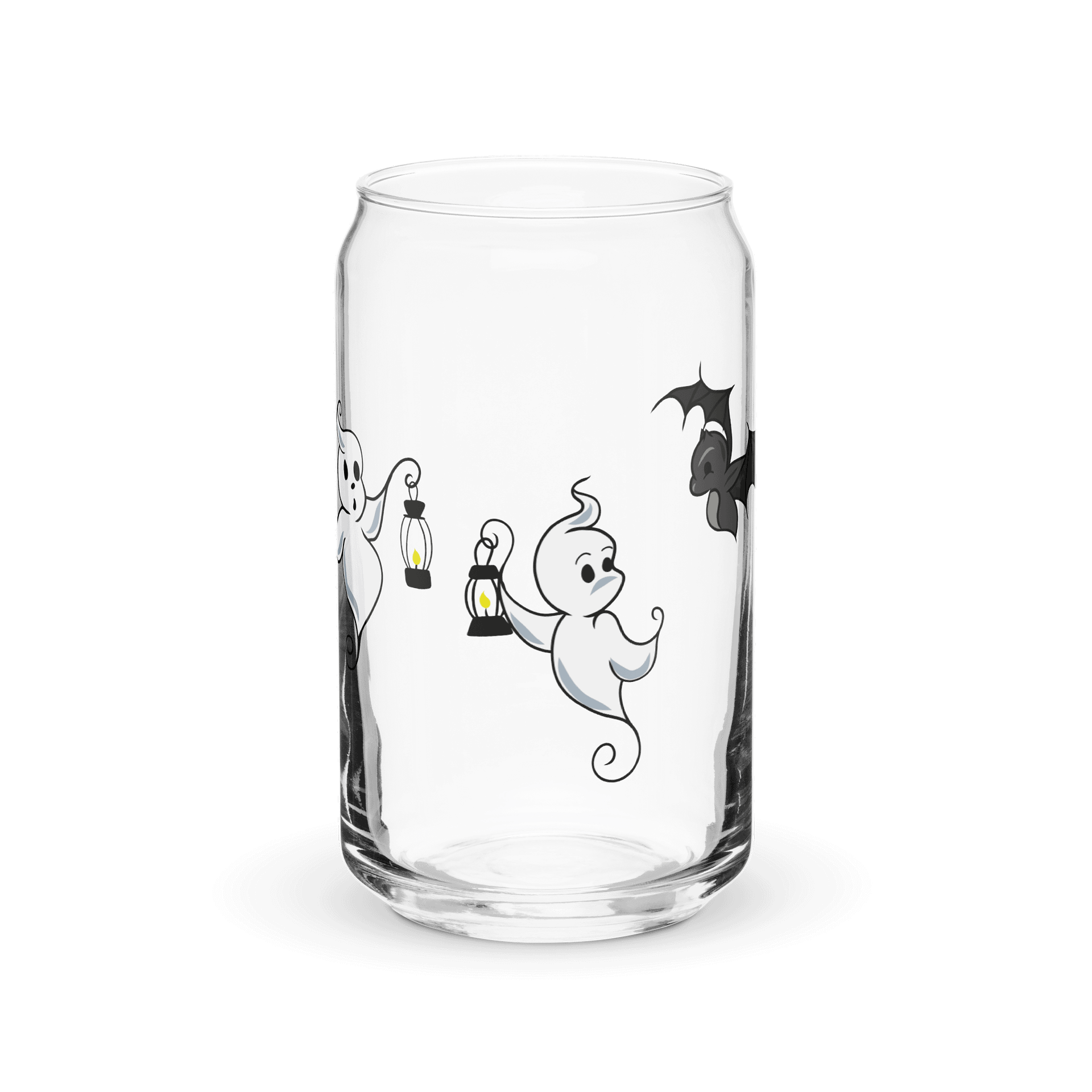 Ghosts and Bat Halloween Beverage Glass product image (2)