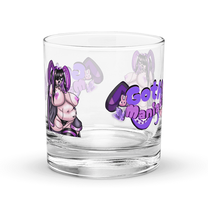 💜 GothManiac Lewd Juice Rocks Glass - 🐰Art By SinCityAlley💜 product image (2)