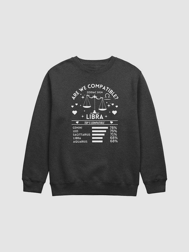 Libra Zodiac Sign Romantic Compatibility - Lane Seven Premium Crewneck Sweatshirt product image (2)