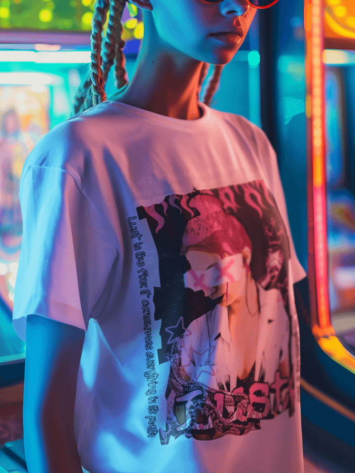 Tempted by Lust Graphic Tee (pink) product image (1)
