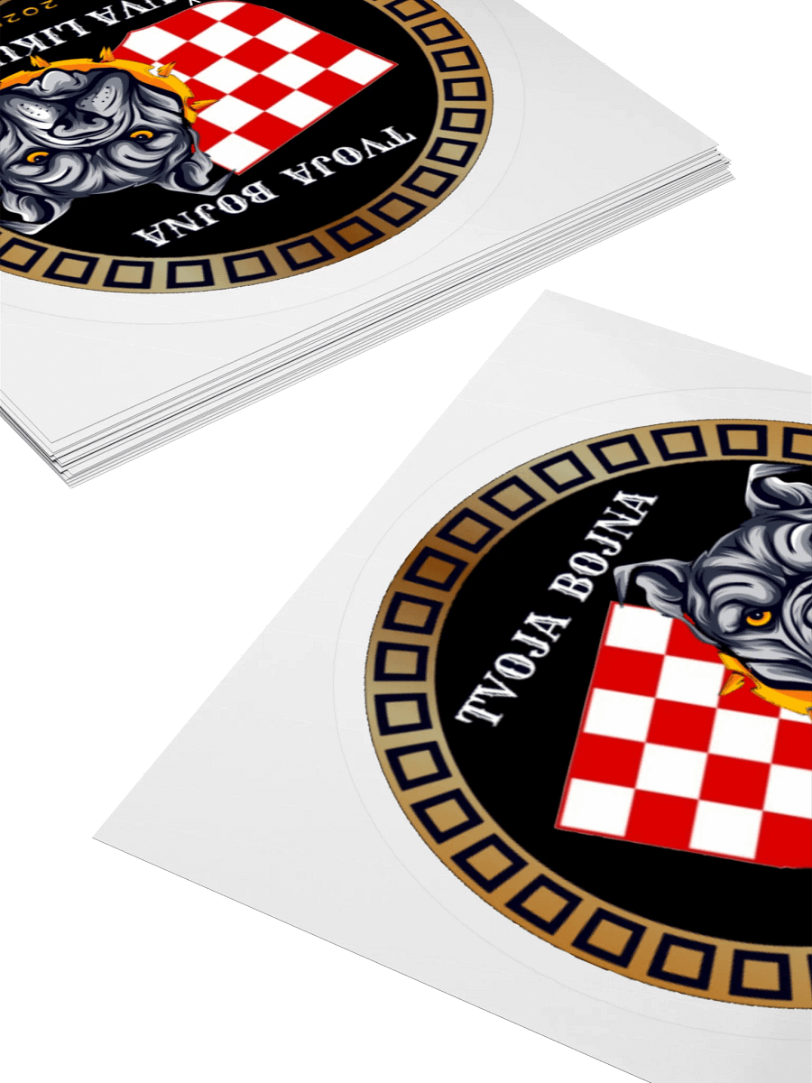 Tvoja Bojna Čuva Liku Kiss Cut Stickers product image (13)