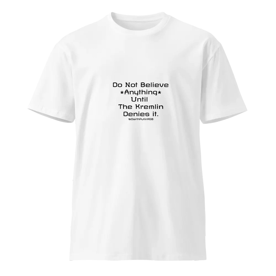 Kremlin denial t-shirt product image (1)
