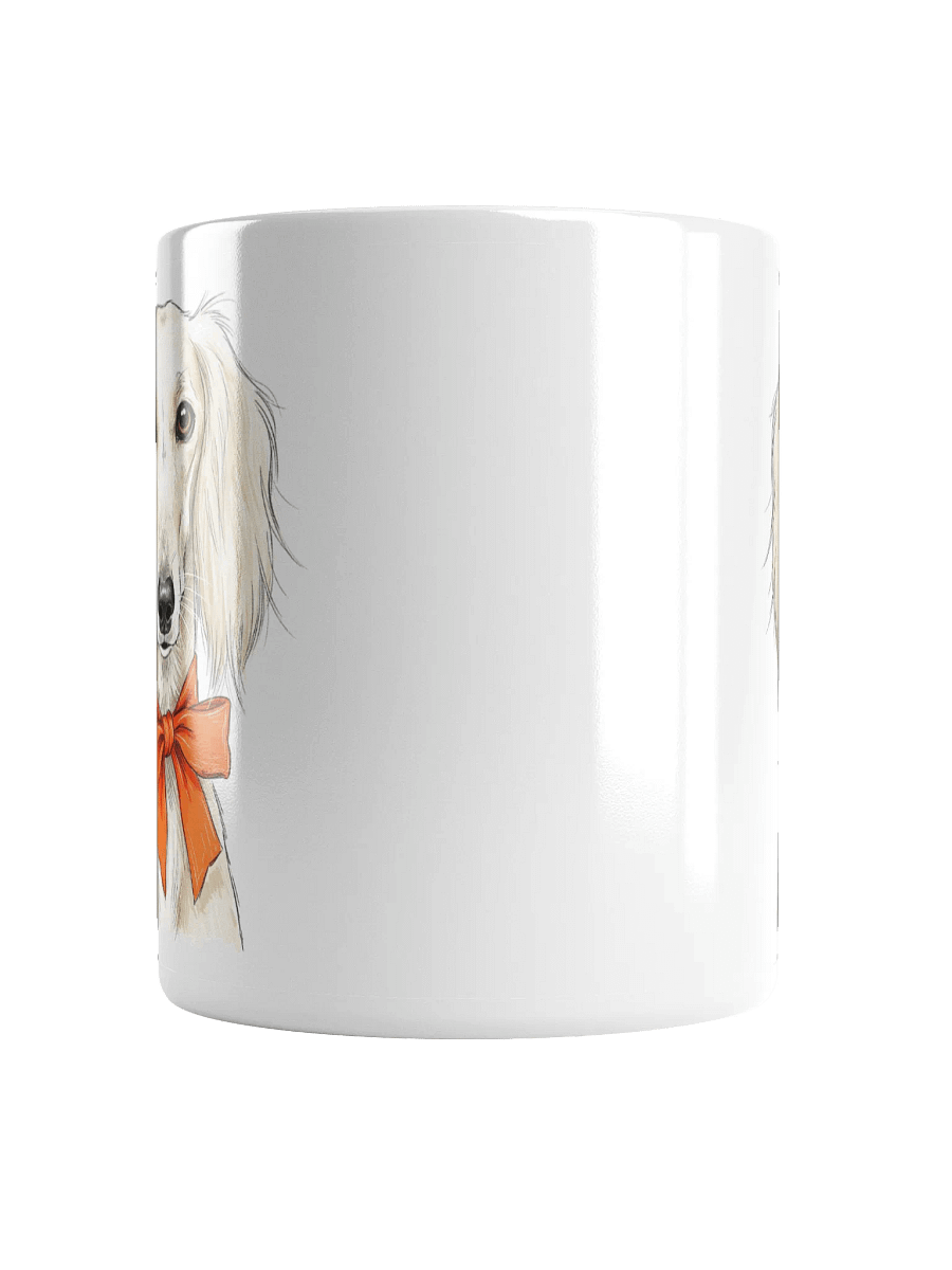 Saluki With Orange Bow Sketch Art Chic Small Mug product image (6)