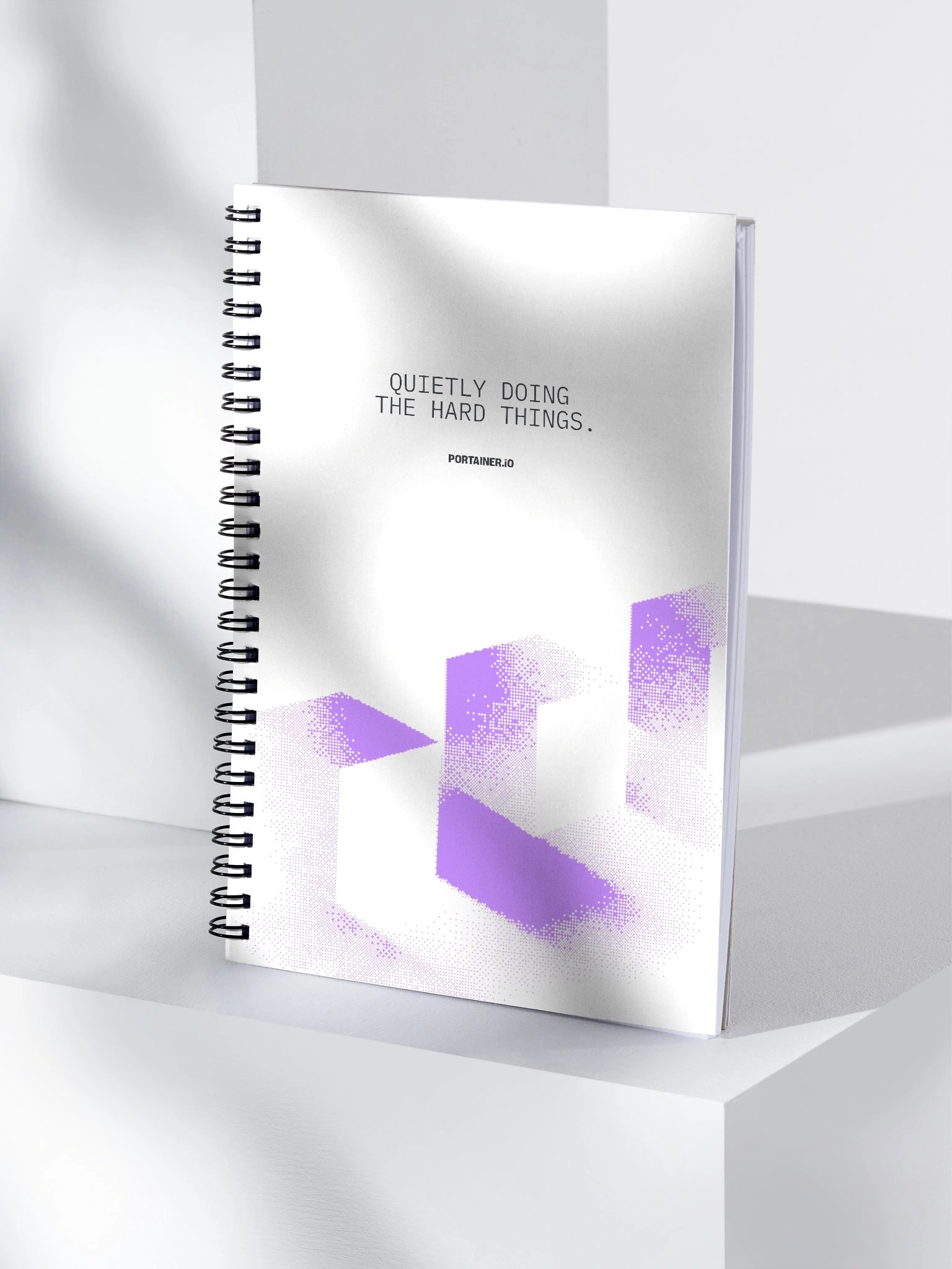 Portainer Notebook - Purple - Quietly doing the hard things product image (4)