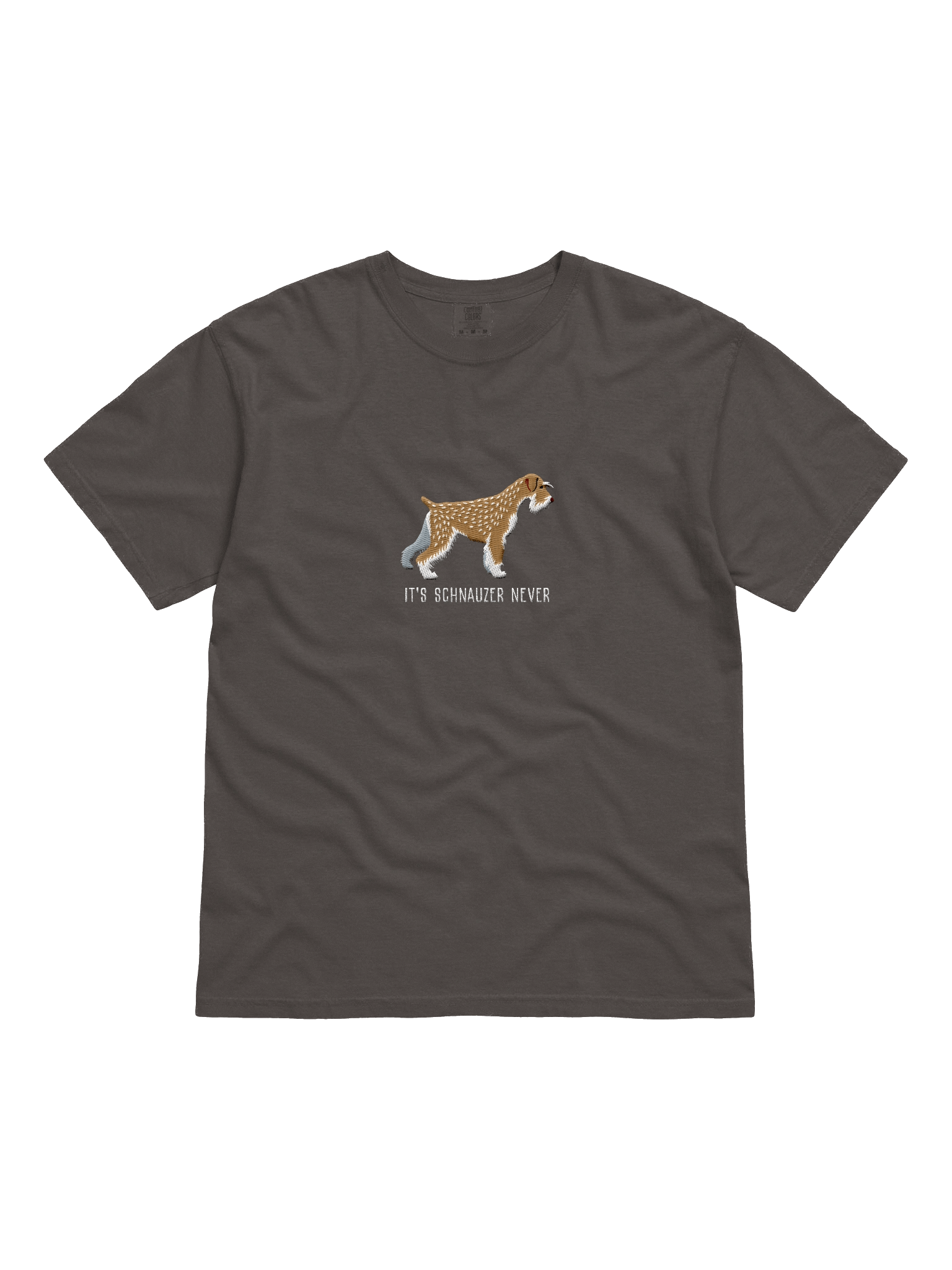 It's Schnauzer Never T-Shirt(Embroidered) of a Standard Schnauzer(Wheaten/Brown) product image (3)