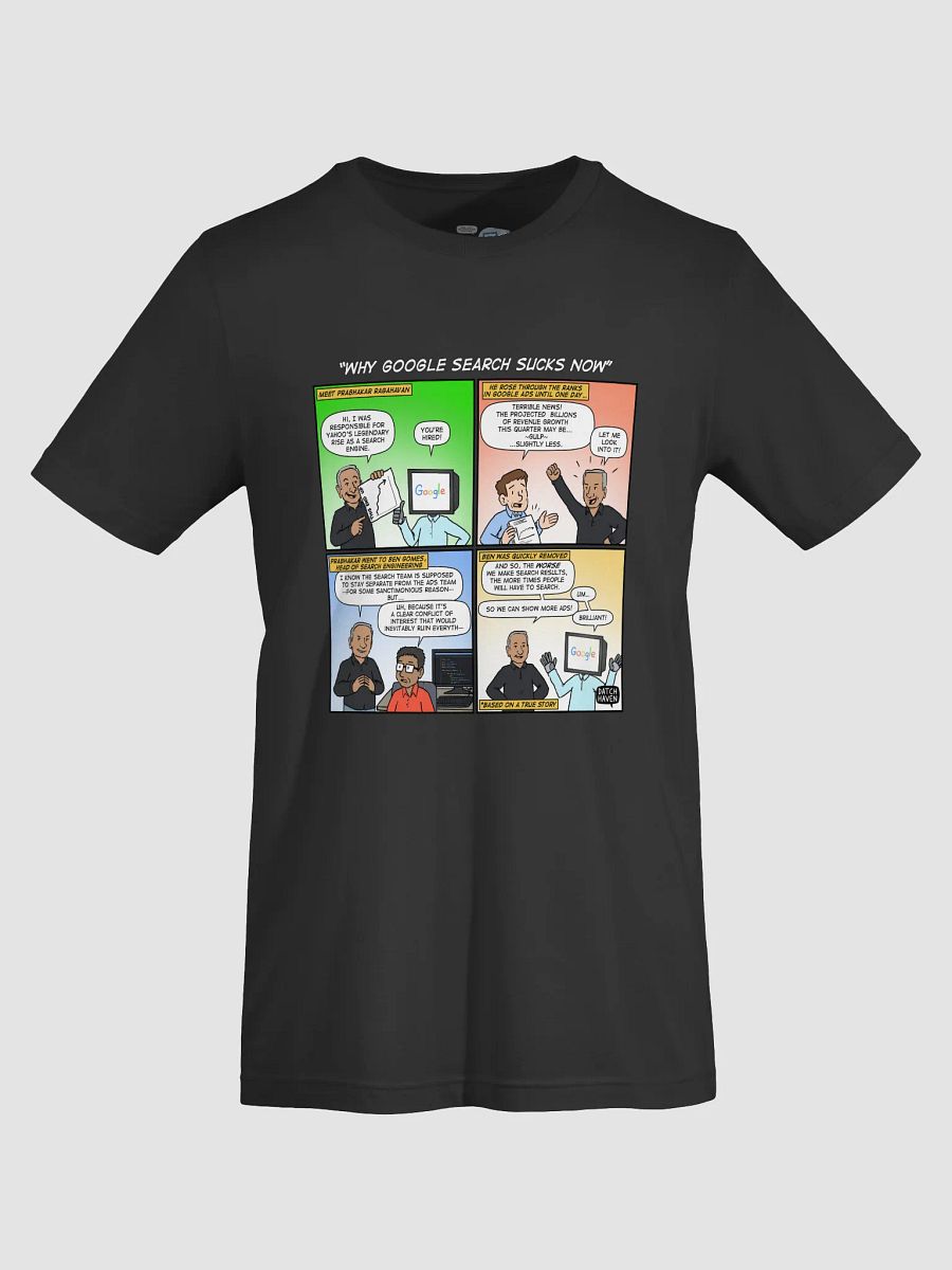 "Why Google search sucks now" soft t-shirt product image (7)