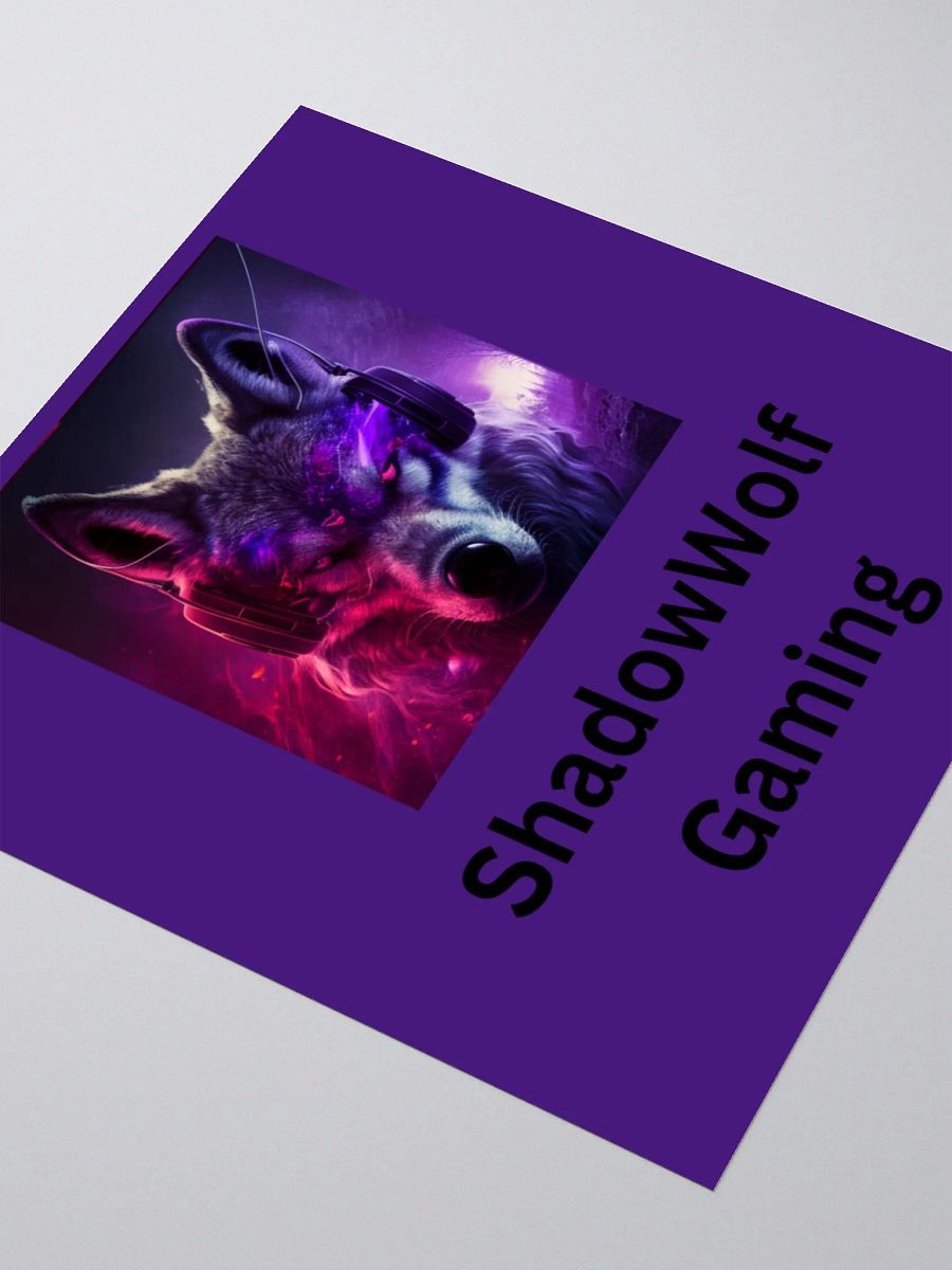 Shadow Wolf Gaming Stickers product image (3)