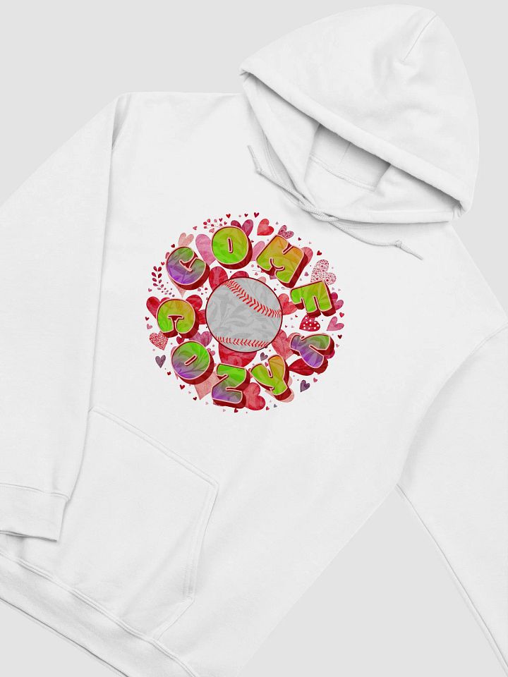 Comfy Cozy Baseball Love Heart Hoodie product image (24)