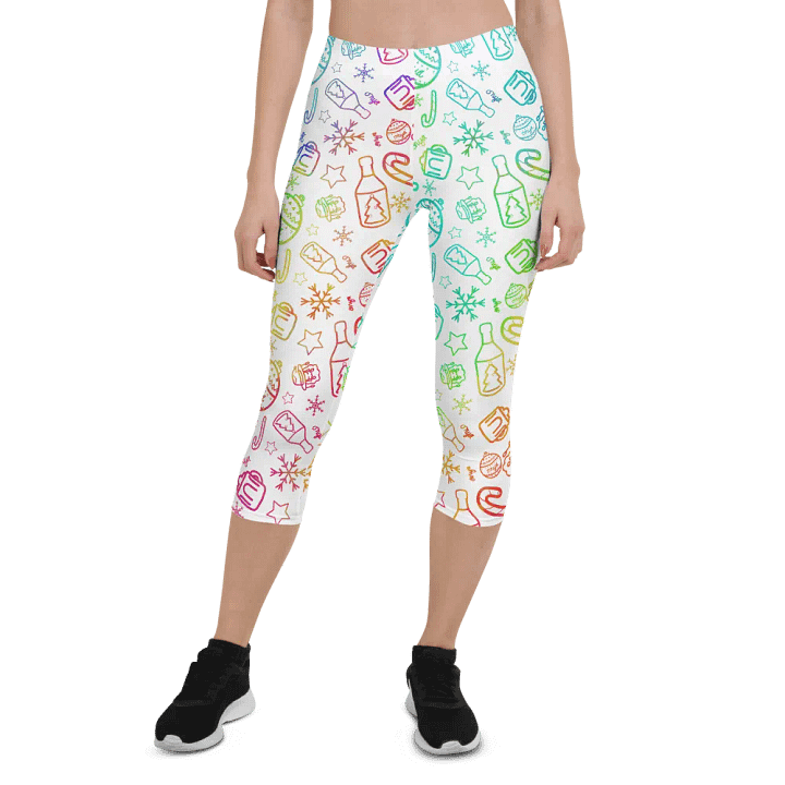 Limited Edition Christmas Rainbow Crop Leggings product image (1)