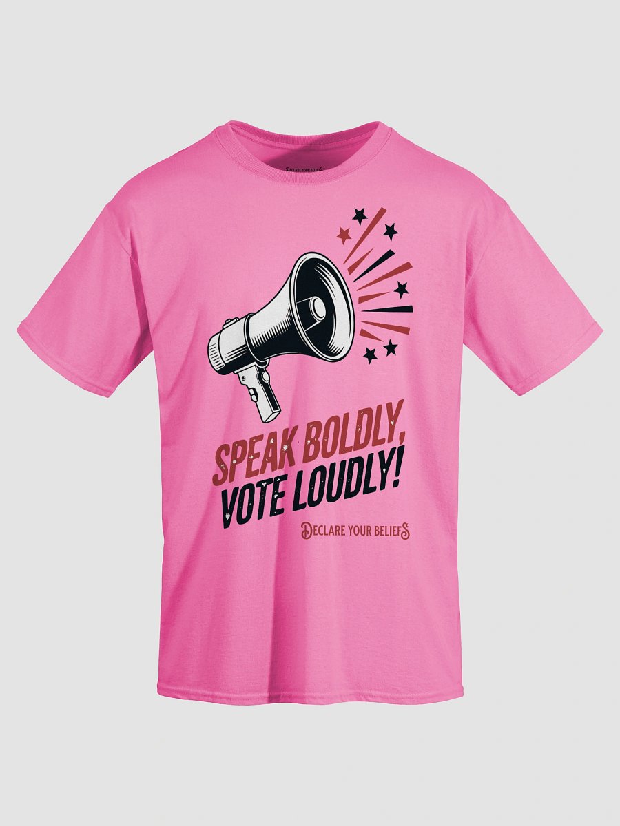 Speak Boldly Vote Loudly Megaphone Tee product image (28)