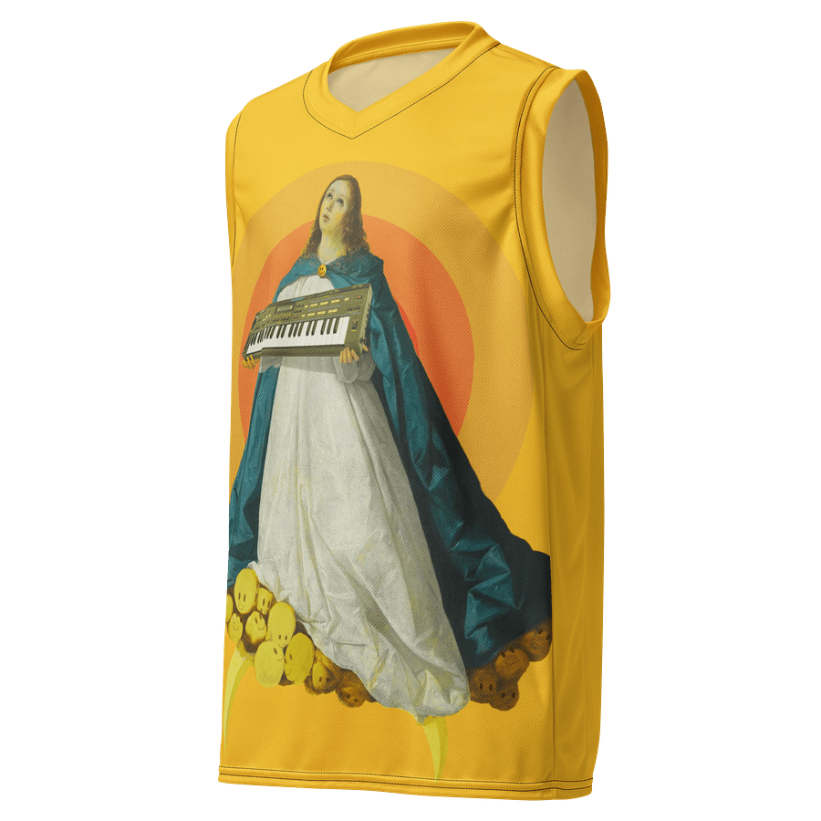 Immaculate conCZeption, Casio cz-101 classic synth Tribute Unisex Basketball Jersey product image (1)