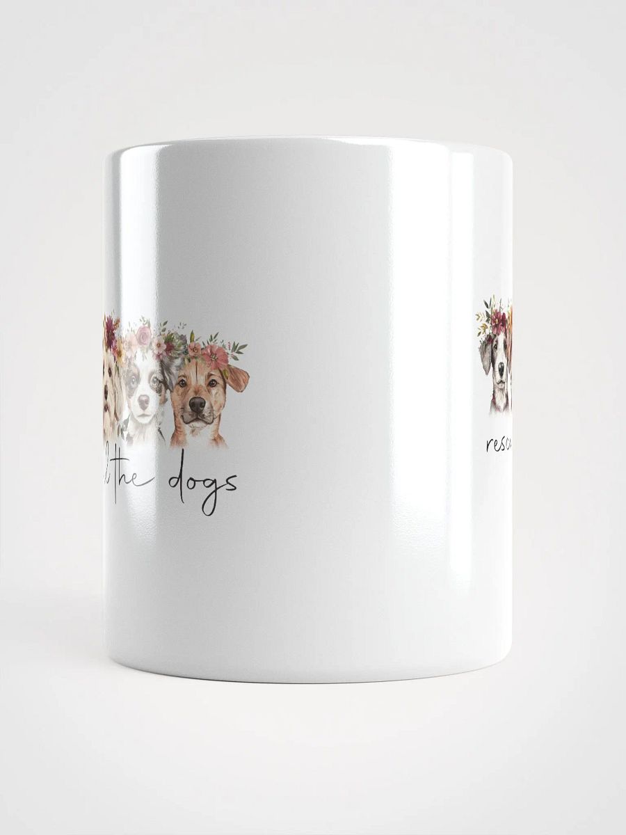 Floral Rescue All The Dogs White Mug product image (5)