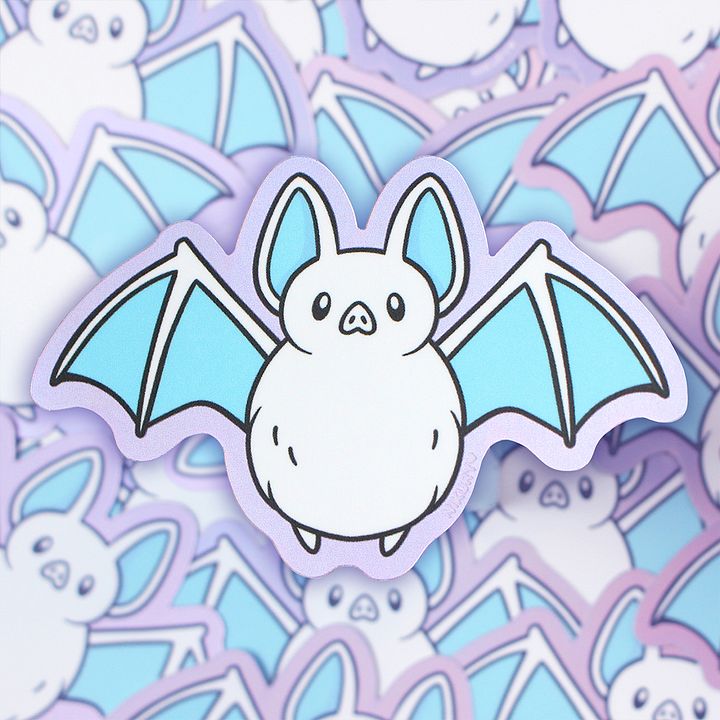 Holographic Matt Bat Sticker product image (1)