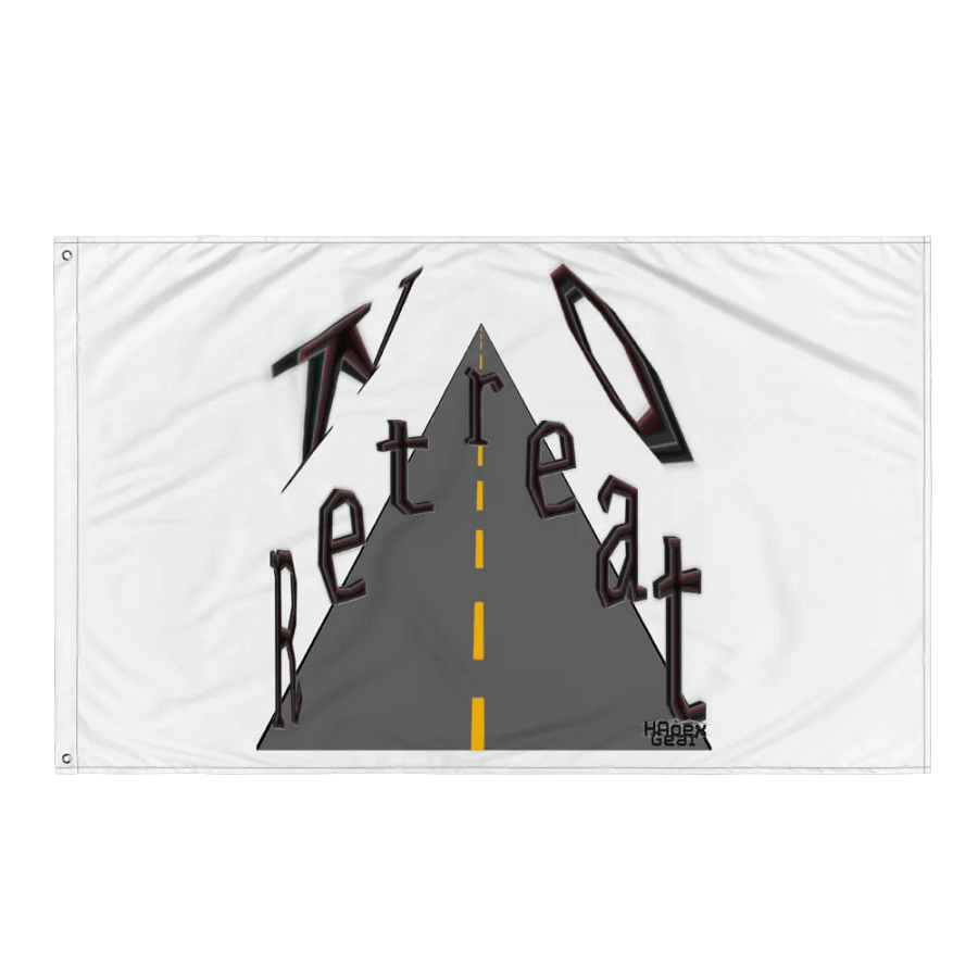 No Retreat - White - Flag product image (3)