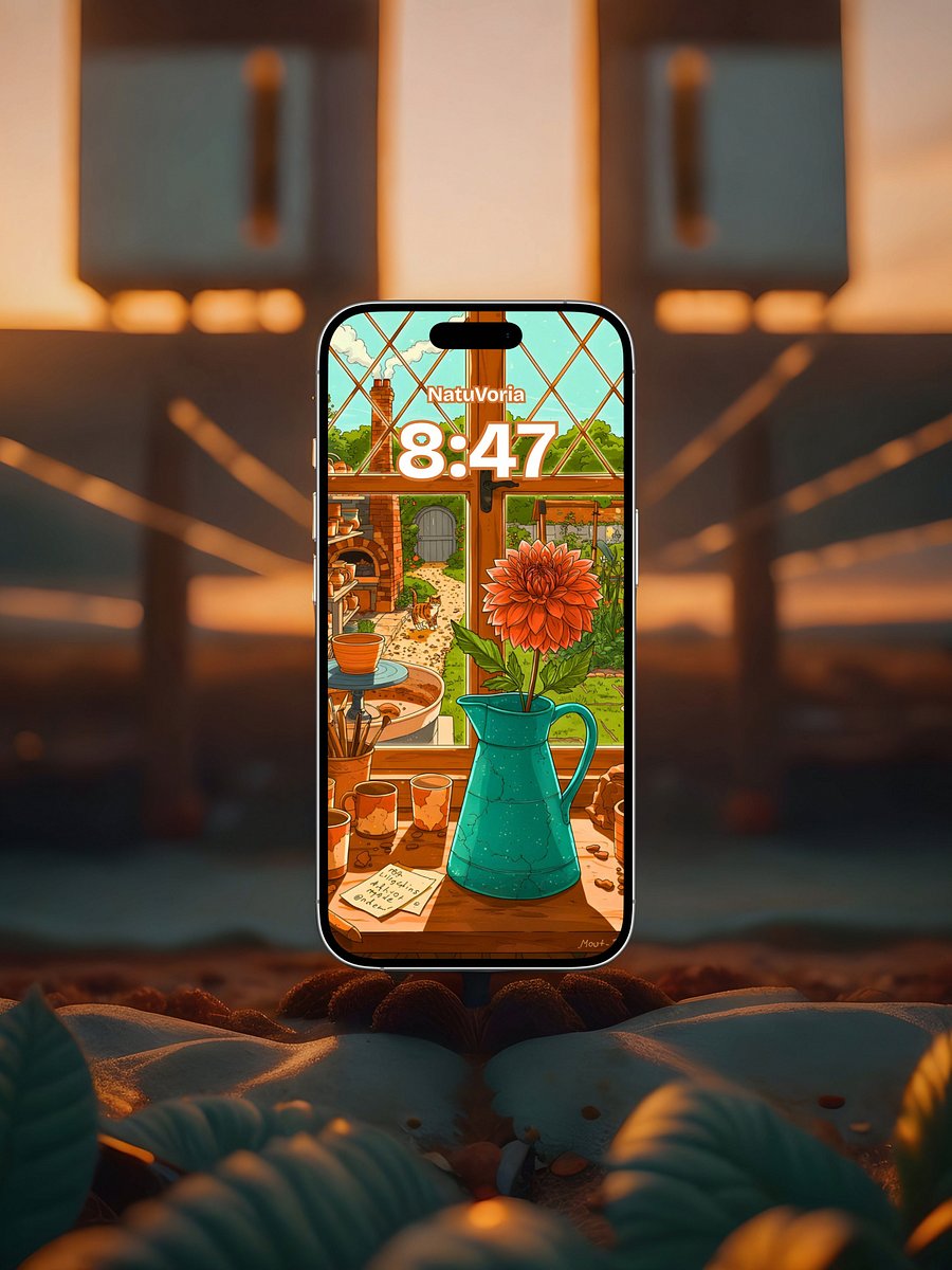 Flowers in Glass – 5 Aesthetic Wallpapers Pack (Mobile) product image (2)