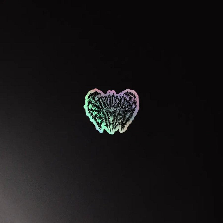 Death Metal Logo Holographic Sticker product image (2)