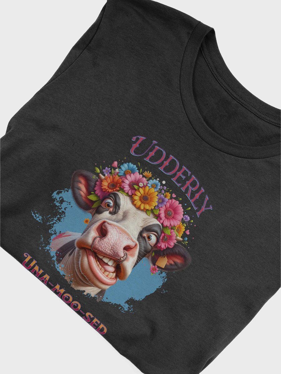 Floral Crown Cow UDDERLY Una_Moo_Sed T-Shirt product image (5)