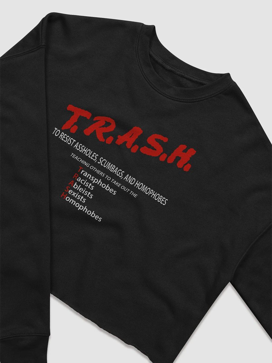 TRASH Crop Sweatshirt product image (2)