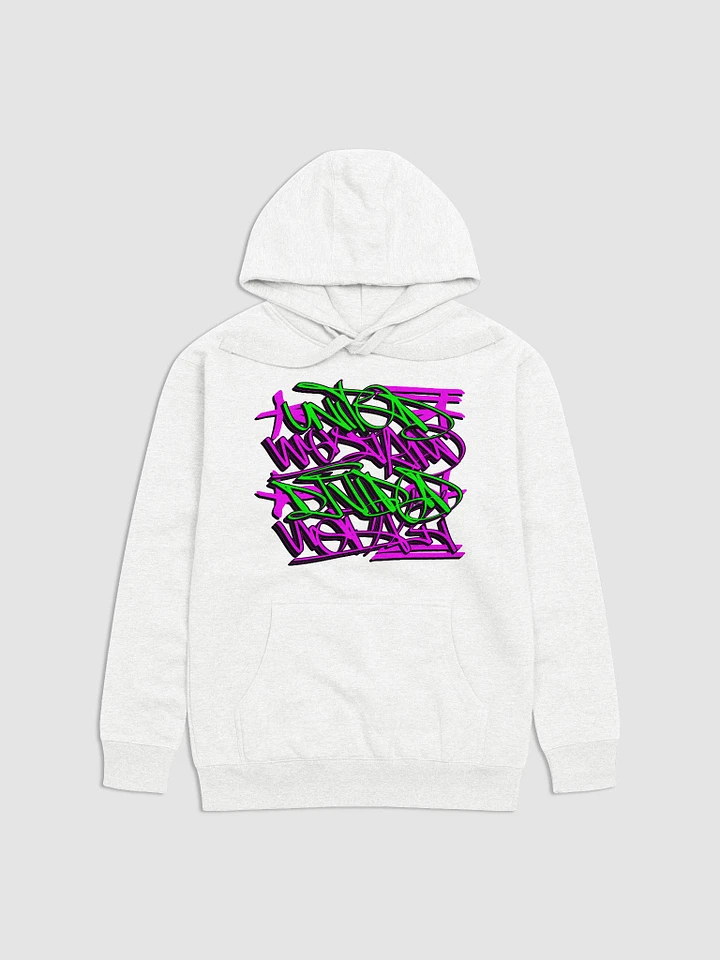 United We Stand, Divided We Fall (green and pink graffiti), Hoodie 02 product image (1)