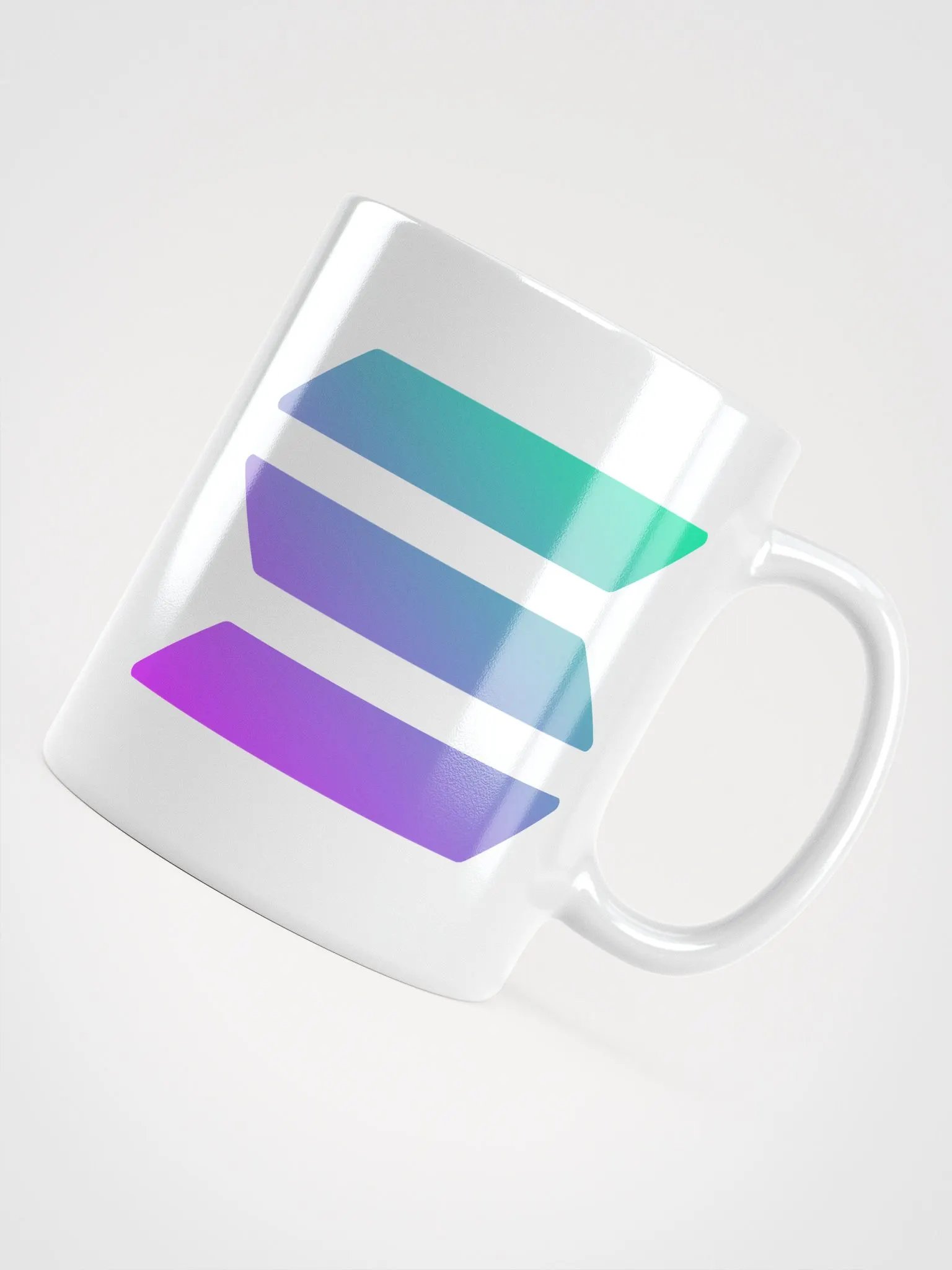 Solana Logo White Glossy Mug product image (3)