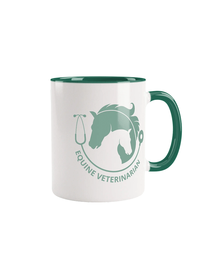 "Equine veterinarian" Ceramic Mug with color inside product image (1)