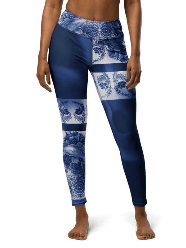 Koi and Mist-Porcelain yoga leggings product image (11)
