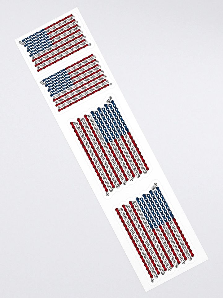 USA 50 States Bike Chain Flag Stickers, Mixed Size 4 Pack product image (2)