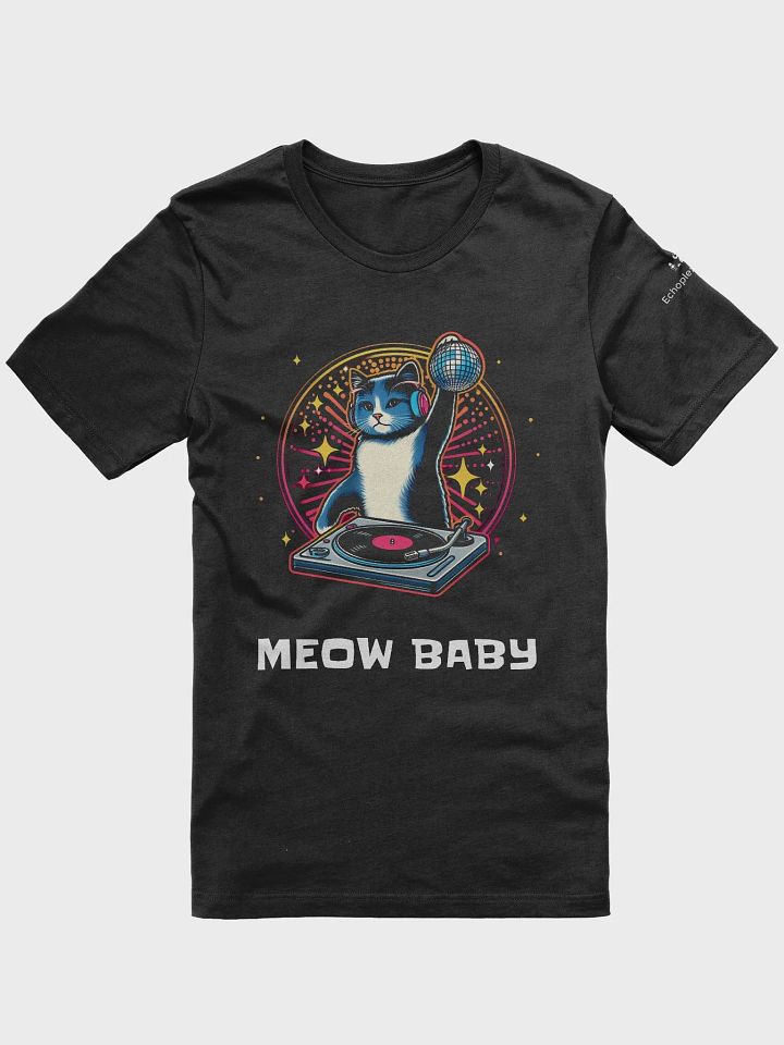 Disco Caturday DJ Tee - Dark Colors product image (1)