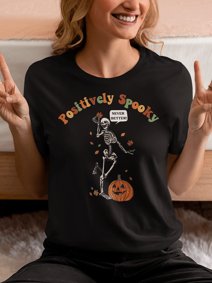Retro Spooky Skeleton Halloween T-Shirt product image (1)