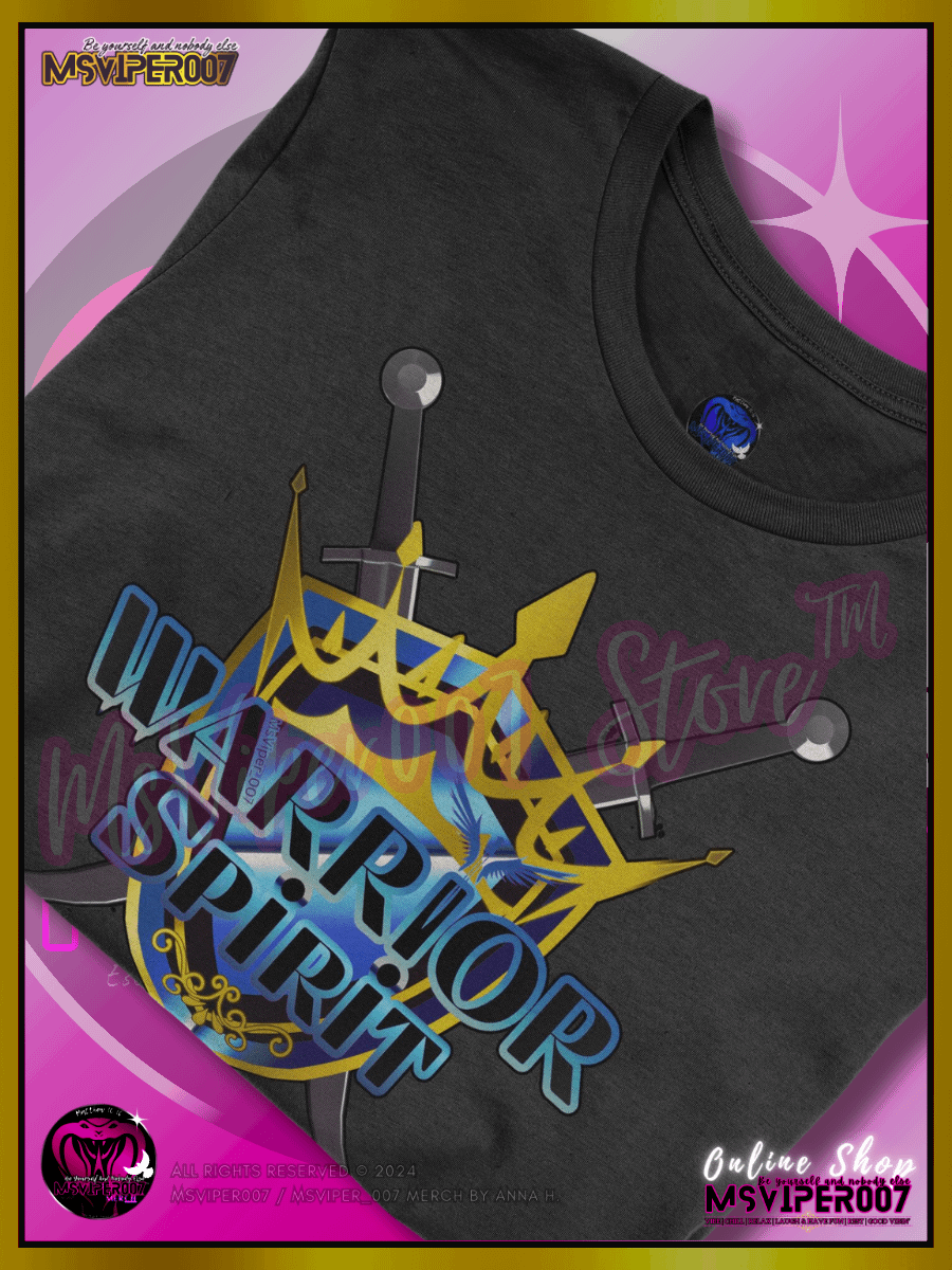T-Shirt - MsViper007's "Warrior Spirit [gold/blue]" Comfort T-shirt By Anna H. product image (3)
