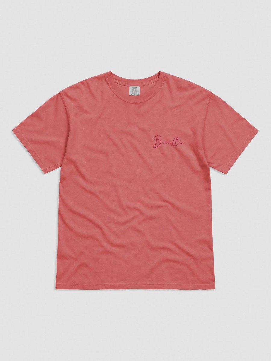 Bardlie Classic Embroidered Tee – Flamingo Pink Logo Edition product image (27)