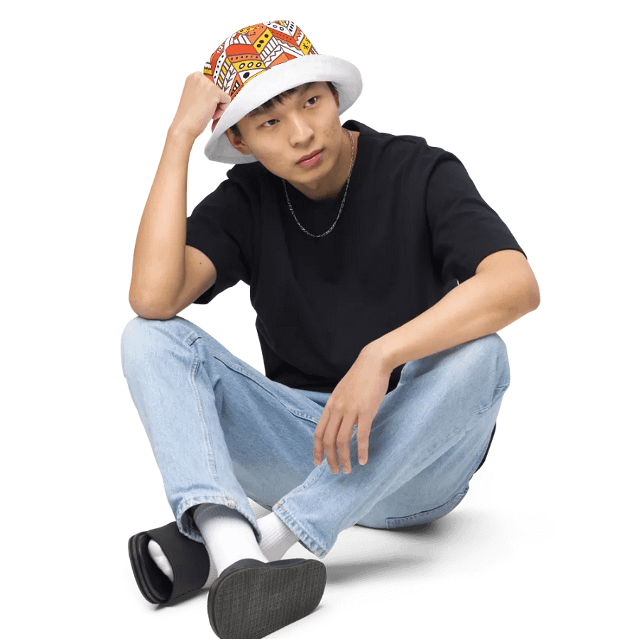 Vibrant Geometric Reversible Bucket Hat product image (7)