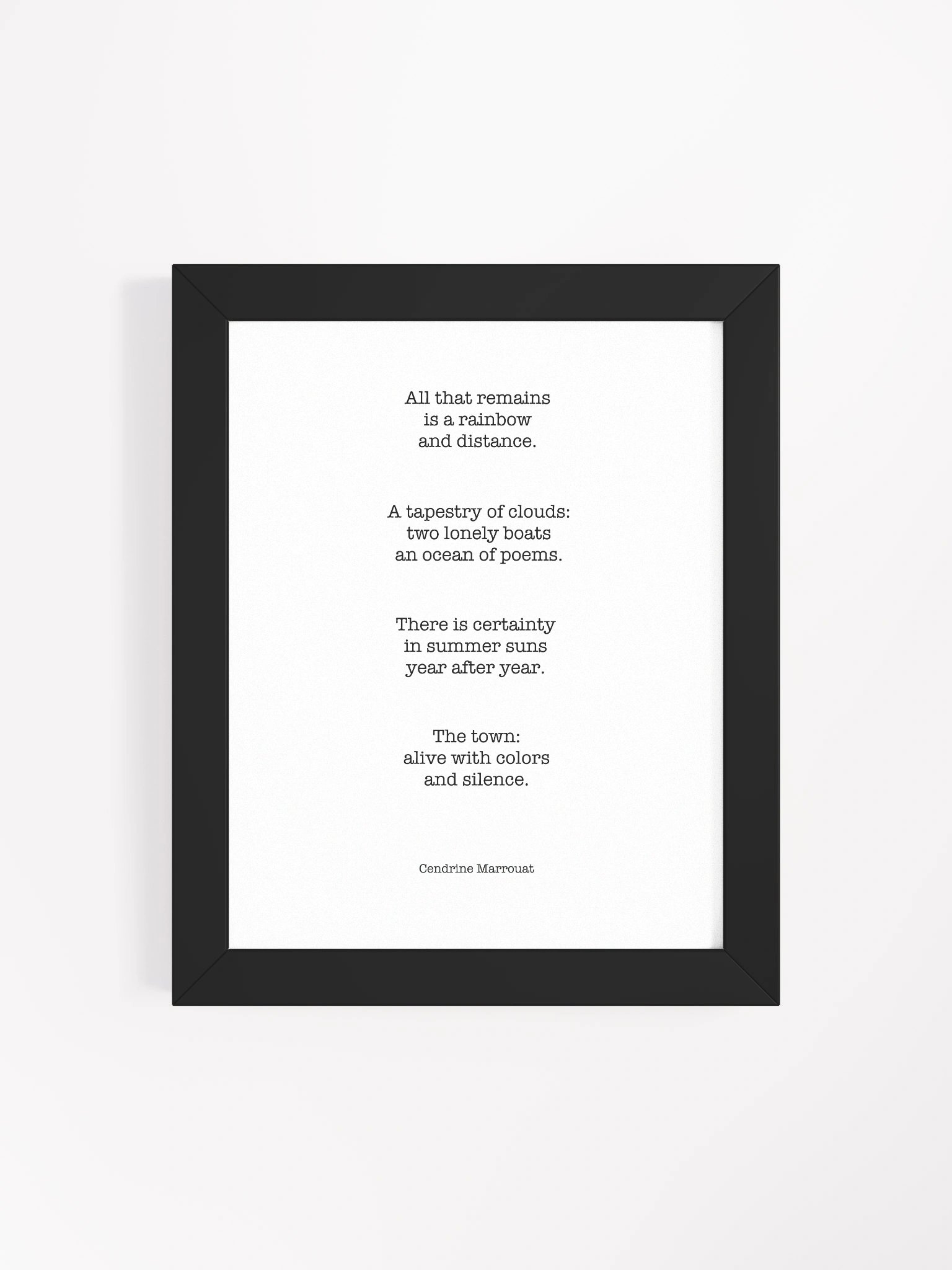Four Haiku (Framed Poster) product image (21)
