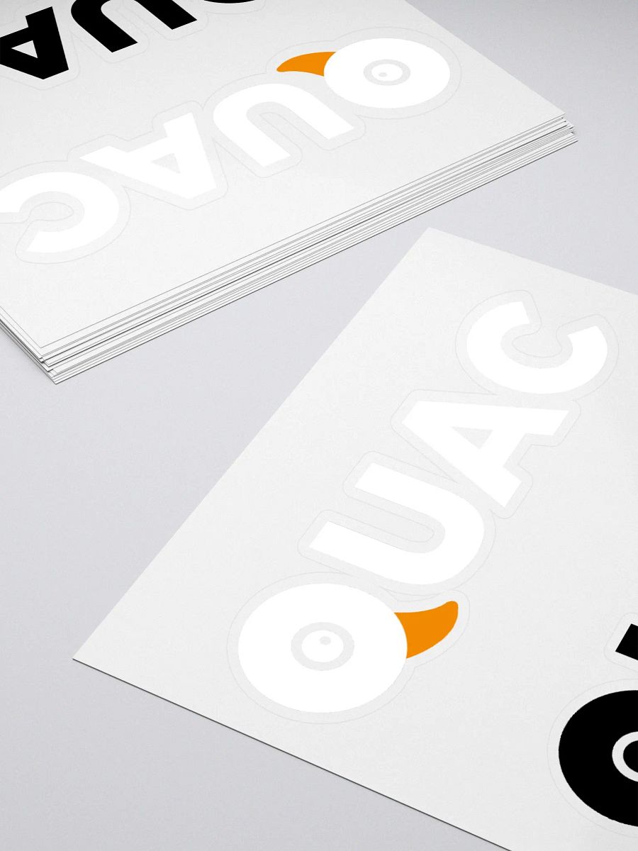 White & Black QUAC Stickers product image (4)