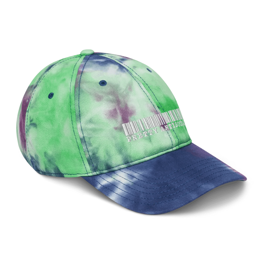 Pretty AntiSocial Barcode Logo Hat – Passion Tie-Dye Edition product image (6)