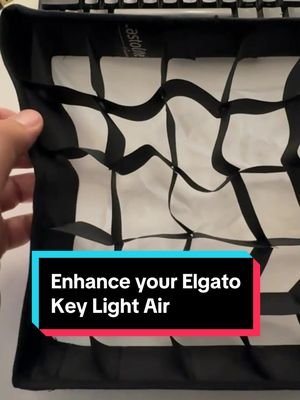 Best upgrade for Elgato Key Light Air!! Add a Grid from Manfrotto!! #elgatokeylight #manfrotto #lighttrick 