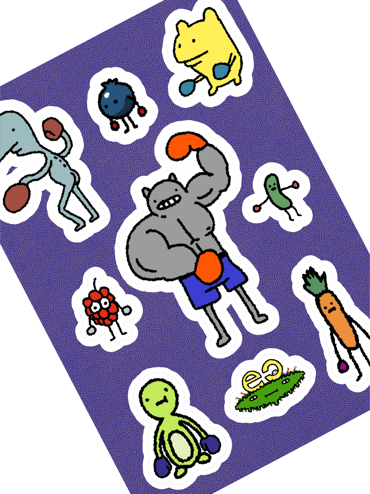 WHO ARE YOU BOXING STICKER SHEET product image (1)