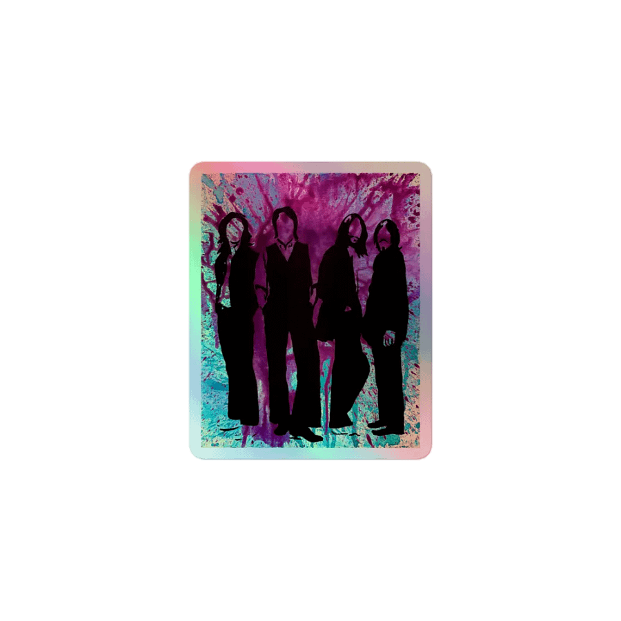 Four Brits Silhouette Holographic Sticker product image (1)