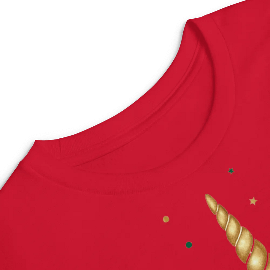 Golden Flower Christmas Unicorn Red product image (6)
