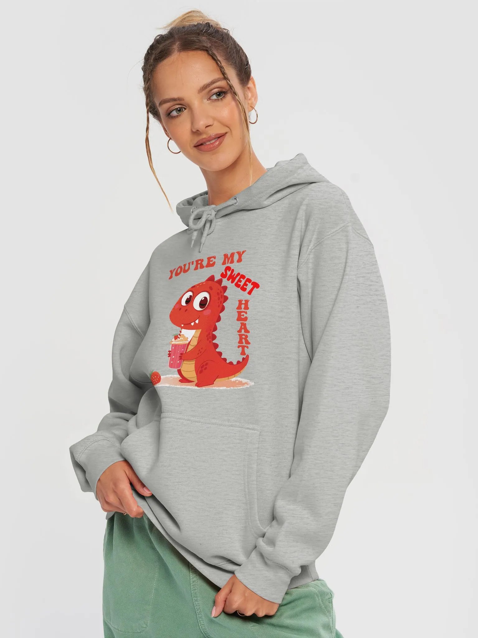 You're My Sweetheart Dino Milkshake Hoodie product image (15)