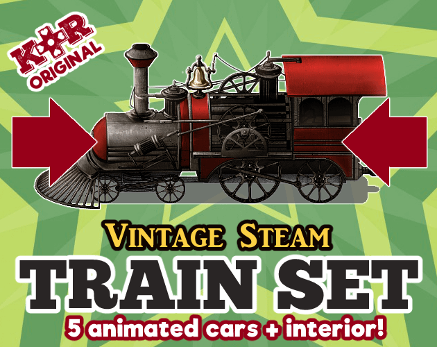 SAMPLE MAPS: Vintage Steam Train product image (1)