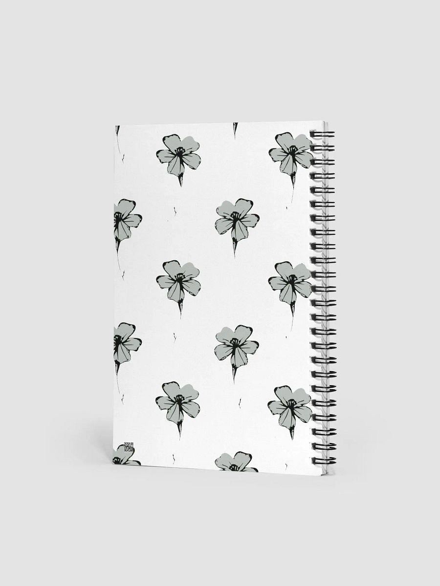 Monochrome Floral Dreams Spiral Notebook product image (2)