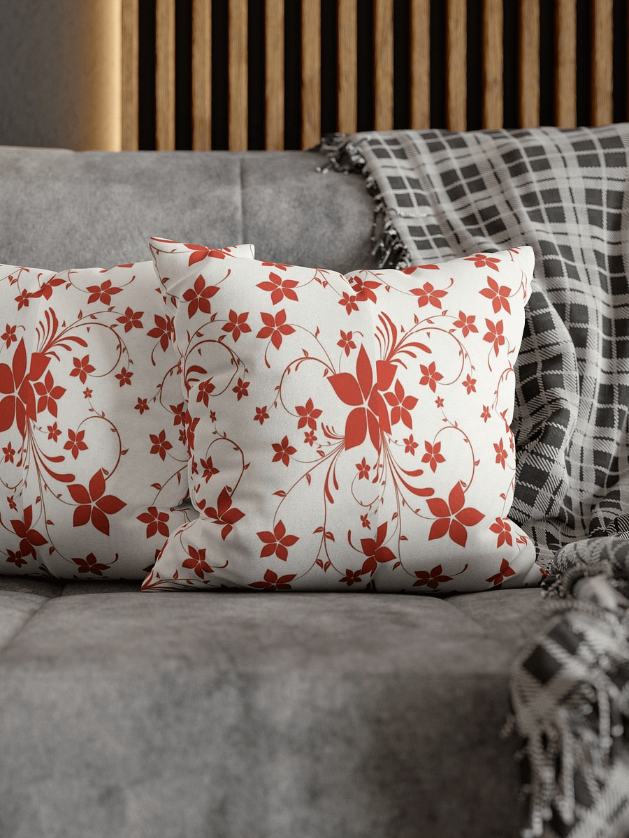 Sublicolor 611S Red Flowers Printed Pillow product image (3)