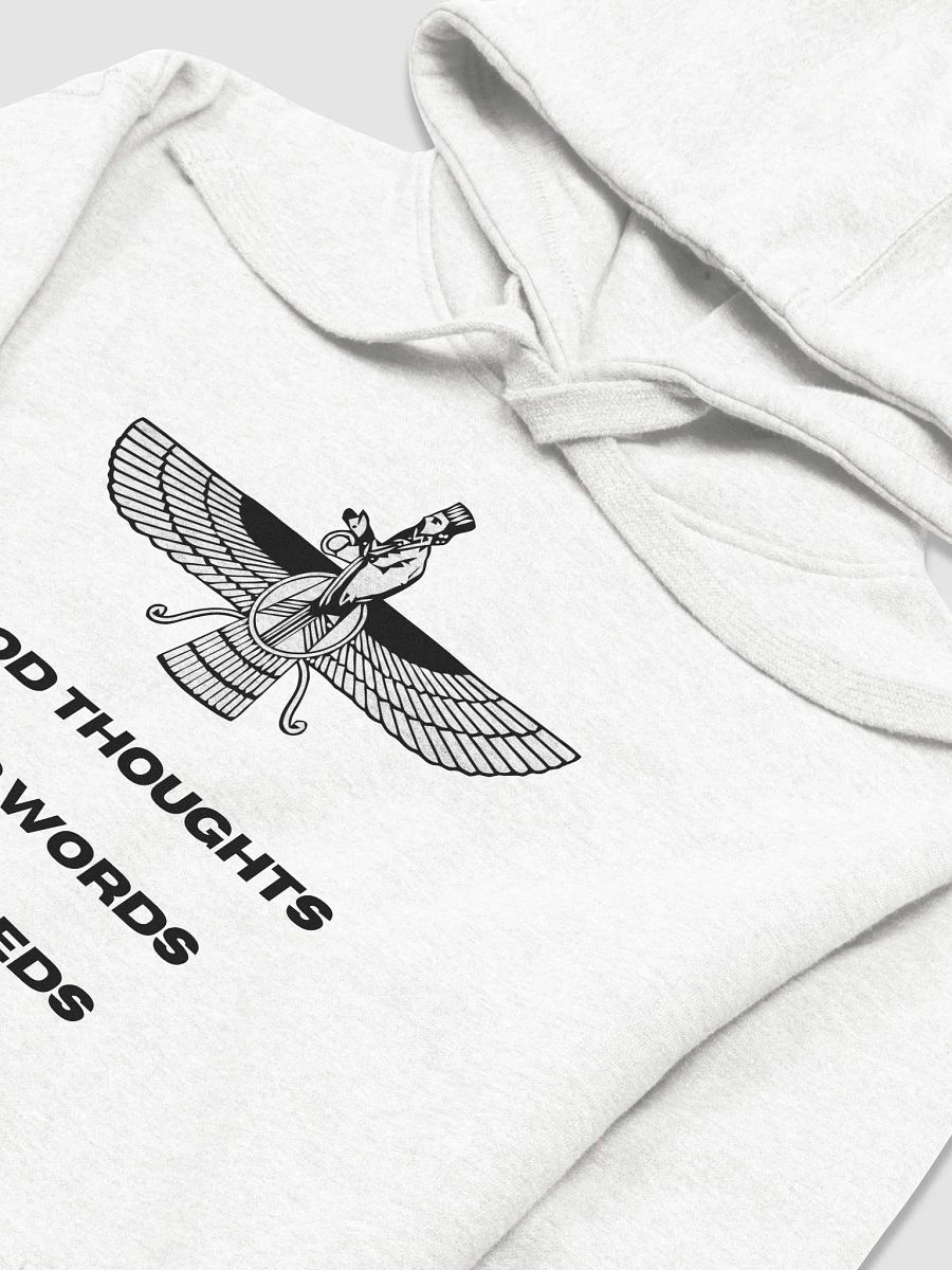 Faravahar Persian Design Hoodie Good Thoughts Good Words Good Deeds product image (3)