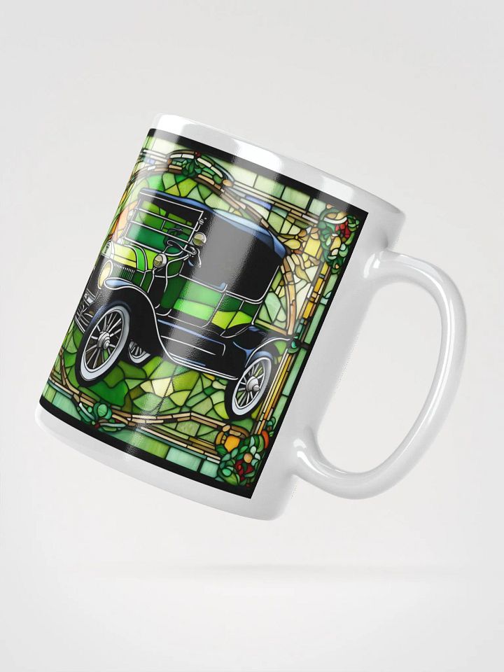 #002 Model-T Green Stained Glass Mug product image (4)