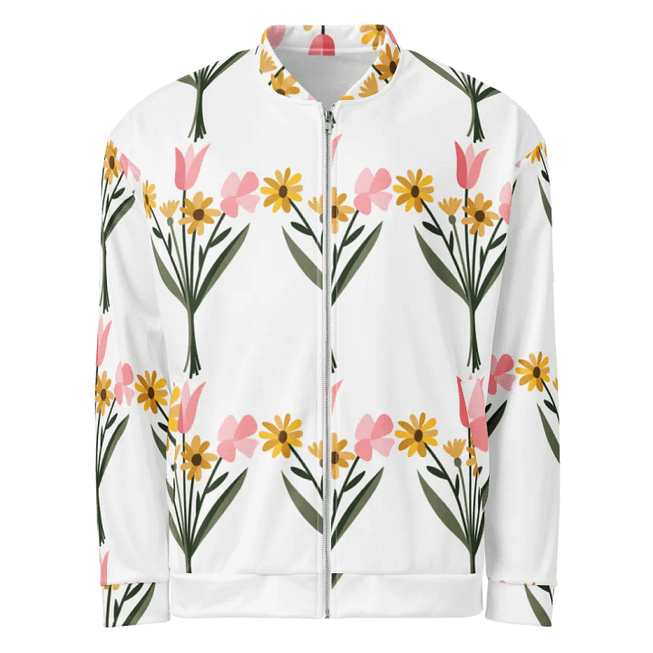 Blossom Delight All-Over Print Bomber Jacket product image (1)