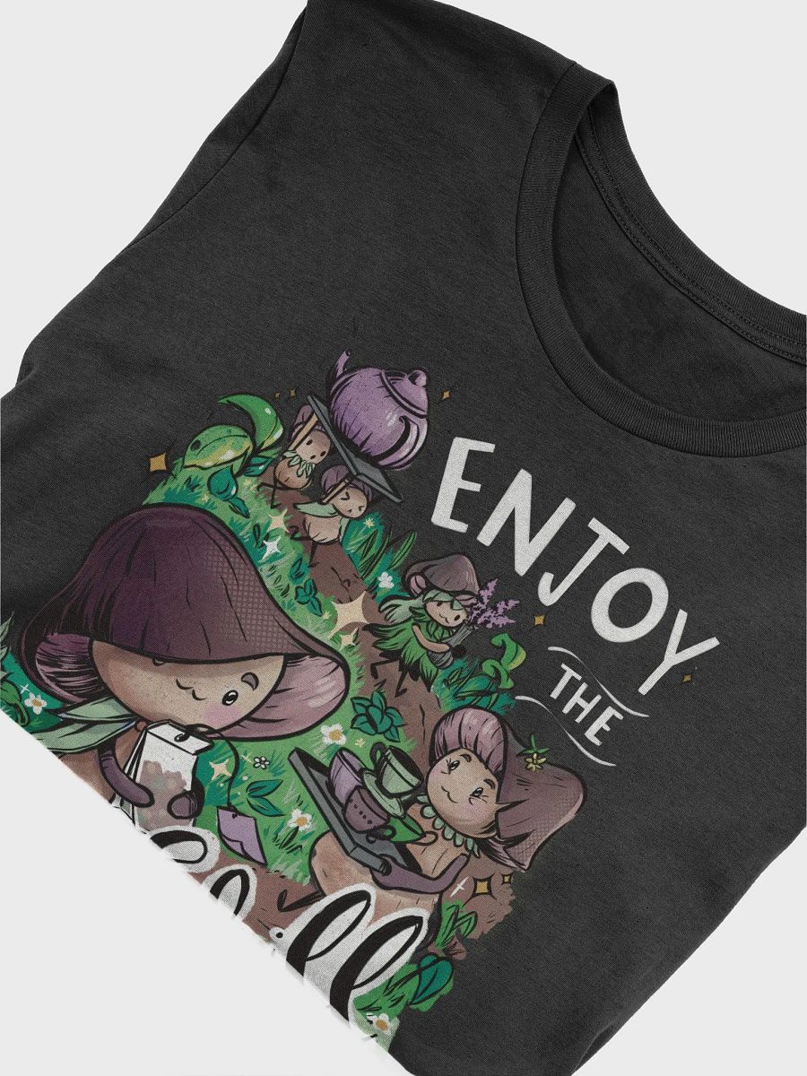 Fungus Parade Enchanted Forest T-Shirt - Whimsical Mushroom People Art product image (5)